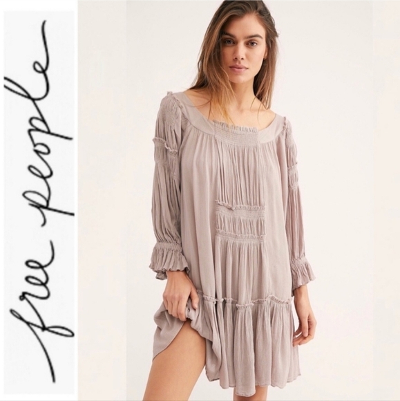 NWT Free People XS Plum See Ya There Mini Dress - Picture 1 of 17